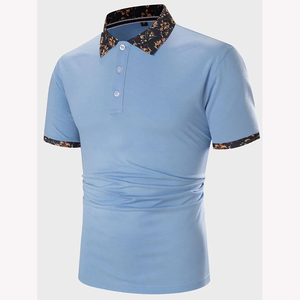 Polo de estilo de tendencia, manga corta, en blanco, antiarrugas, cómodo, transpirable, informal, para hombres, polos de Golf - Product Image 5