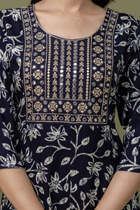 เสื้อคลุมยาวงานปักลวดลายโดรีแบบอินเดีย - Product Image 6