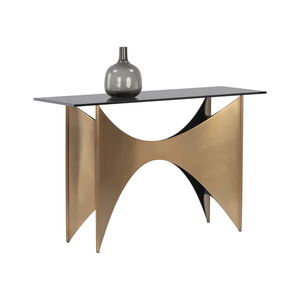 Belle table console en laiton et marbre Table d'appoint murale Meubles décoratifs d'entrée de salon/maison à un prix abordable - Product Image 1