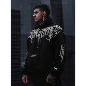 Sudadera con Capucha Extra Grande de Algodón Grueso de Nuevo Diseño 2025 para Hombre, Sudaderas Térmicas Personalizadas al por Mayor con Servicio OEM ODM - Product Image 6