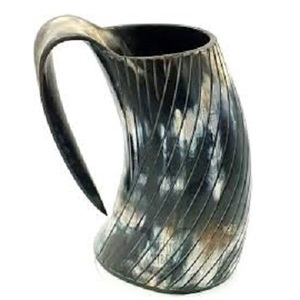 Taza de cerveza para beber con cuerno al mejor precio, taza de cuerno para beber vikingo auténtico, regalos de cumpleaños y padrinos de boda, acabado perfecto de la India - Product Image 3