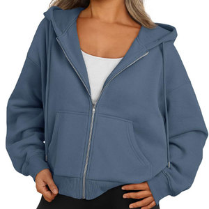 Sweats à capuche pour femmes Streetwear décontracté Chiffres d'épaule goutte Respirant Eco-friendly Hoodies Sweats à capuche tricotés pour les femmes - Product Image 1