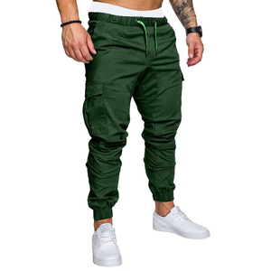 2025 nouveaux hommes imperméable respirant séchage rapide toile Joggers multi-poches sarouel pour la salle de sport et la course - Product Image 6