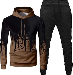 Survêtement Chaud en Coton Imprimé Unisexe Personnalisé Vintage 2 Pièces Jogging Costume à Capuche Moderne XL Hiver Respirant Grande Taille - Product Image 4