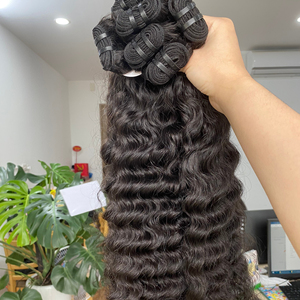 ผมต่อด้านหน้าเกรด8A แบบลอนหลวมผมลอนหยิกแบบอิตาลีผมหยิกจากแอฟริกา - Product Image 1