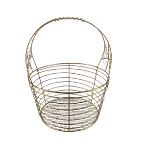 Cesta de Metal redonda de diseño antiguo, la mejor calidad, acabado de latón pálido, hecha a mano, cesta decorativa elegante personalizada para Halloween - Product Image 5