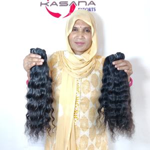 Raw 100% tissage faisceau vietnamien couleur naturelle cheveux femmes noires pas cher en gros machine double trame extensions de cheveux humains - Product Image 1