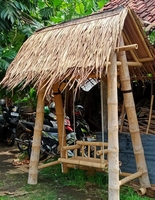 Toldo de bambú columpio hecho a mano de alta calidad y diseño de pérgola Gazebo Estructura exterior Premium