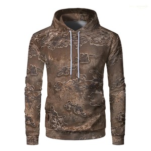 Sudadera con capucha recortada en relieve 3D de 450gsm de alta calidad para hombre, Jersey grueso de gran tamaño con estampado pesado personalizado para invierno - Product Image 5