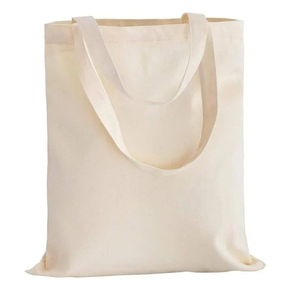 Sacs fourre-tout en coton à long manche pour femmes sacs à provisions réutilisables écologiques pour l'épicerie voyage travail école et usage quotidien - Product Image 1