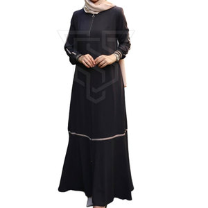 Diseños de alta calidad nuevo estilo mujeres Abaya fabricante profesional islámico Abaya transpirable musulmán manga larga Abaya - Product Image 1