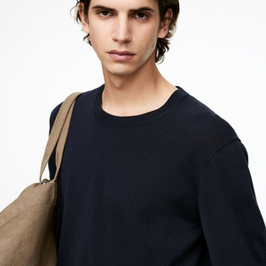 T-shirt court lourd pour hommes à manches courtes Streetwear vierge avec épaule tombante T-shirts courts 100% coton personnalisés - Product Image 6