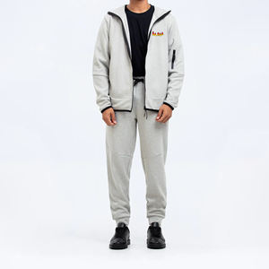 ชุดวอร์มผ้าคอตตอน100% ของผู้ชาย400 GSM ชุดวอร์มแบบสวมหัวขนาดใหญ่พิเศษปักโลโก้ได้ตามต้องการ - Product Image 1