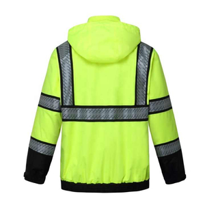 Confortable, facilement lavable, OEM, réfléchissant, sécurité, circulation, fluorescent, haute visibilité, polyester, imperméable - Product Image 3