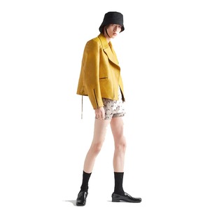 Chaqueta de Piel de Oveja para Mujer, Diseño de Lona Estampada, Calidad Premium, Impermeable, Transpirable, Reversible y Ecológica - Product Image 2