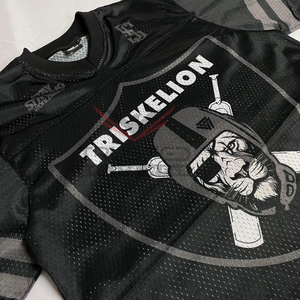 Maillot de football américain en mesh à manches courtes, respirant, séchage rapide, personnalisable, brodé, haute qualité, unisexe adulte, faible MOQ - Product Image 5