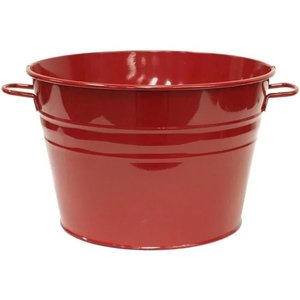 Jardinières de fleurs en seau en métal coloré avec poignées pour la maison jardin extérieur Pots de fleurs décoratifs et jardinières - Product Image 4