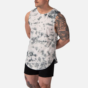 Camisetas sin mangas de entrenamiento para hombre de algodón 100%, logotipo personalizado, poliéster transpirable, estampado de verano, ropa de hombre con tirantes acanalados para Fitness - Product Image 4