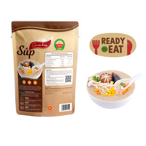 Sopa de pollo y setas Shiitake, comidas listas para comer, bolsa de retorta, comida para adultos y bebés, comida de sopa instantánea OEM, ISO HACCP, fábrica de Vietnam - Product Image 2