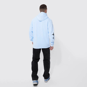 Nuevo estilo Ligero Invierno Cálido Oversize Hombres Color sólido Sudadera con capucha Estilo Ligero Mangas completas 100% Algodón - Product Image 4