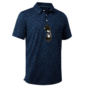 Camisetas de Golf Personalizadas de Fábrica con Logotipo, Ropa Deportiva Transpirable, Anti-UV, Ecológica, que Absorbe la Humedad, Camisetas Polo de Golf Estampadas para Hombre - Product Image 1