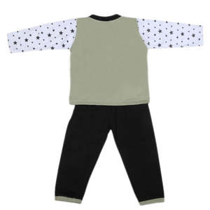 Costume 2 pièces à manches longues pour garçons - Vert - Product Image 6