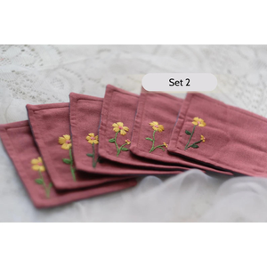 <b>Unique</b> Cotton Coaster, Drinks Absorbent, Birthday <b>Housewarming</b> <b>Gifts</b>, Farmhouse Living Room Table Decor OEM - Product Image 2