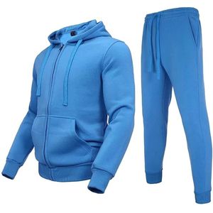 Conjunto de chándal personalizado para hombre, ropa deportiva de moda OEM, ropa de invierno Lisa para hombre, chándal cálido con cremallera para ropa deportiva de la mejor calidad - Product Image 1