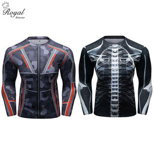 Ropa de artes marciales hecha a medida MMA Rash Guard Suit Hombres de alta calidad Bjj Fitness Grappling Chándal y pantalones cortos - Product Image 2