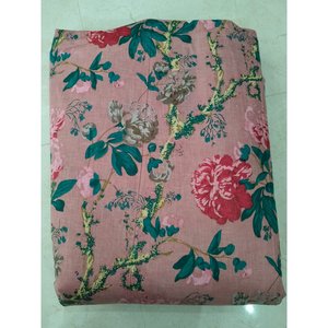 Tela de Voile Indio con Rayas Florales, Resistente al Agua, de Algodón Orgánico para Tapicería de Sofás y Decoración del Hogar - Product Image 1
