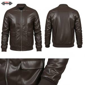 Veste bomber en cuir à rayures pour femmes grande taille, nouvelle mode, confortable, vente en gros, design tendance 2025, manches longues - Product Image 1