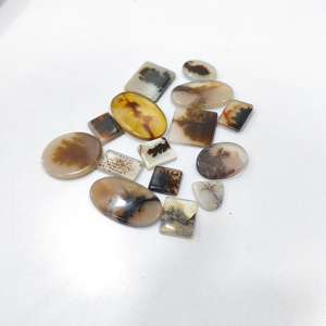 Pierres précieuses plates en vrac de haute qualité beau Quartz dendrite naturel pour la fabrication de bijoux-Gemmes en gros - Product Image 1