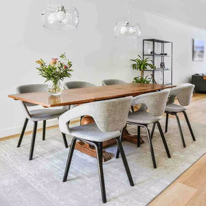 2025 haute qualité miroir Table à manger ensemble verre meubles de luxe salon meubles moderne photo Console Table extensible - Product Image 1