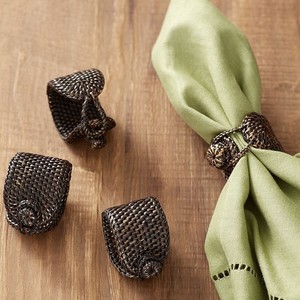 Porte-serviette en rotin pour table anneaux de serviette de luxe nouveau design pour décorations de restaurant de mariage - Product Image 3