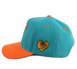 หมวกเบสบอลปักลายสไตล์โครงสร้างกลางแจ้ง5แผงผ้าอะคริลิคออกแบบได้ตามต้องการ - Product Image 2