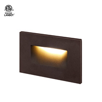 Étape Escaliers Lumière Sol Escalier Etl Led Mini Lampe Lumières ETL 3W Intérieur Escalier Capteur Carré Encastré Mur Escaliers Intérieur Pour