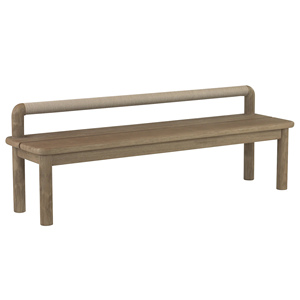 Banc de jardin d'extérieur en teck et corde, durable, fait à la main, nouveau design - Liena - Product Image 1