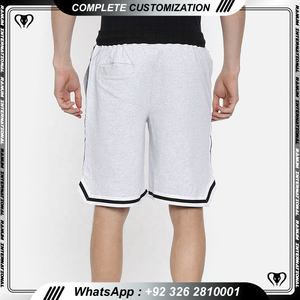 Short de sport en coton à séchage rapide pour hommes avec poches latérales, short de sport pour entraînement de fitness pour hommes - Product Image 3
