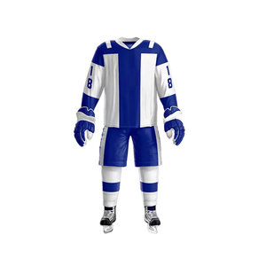Uniforme de hockey sur glace de qualité supérieure respirant séchage rapide évacuation de la sueur Logo personnalisé et impression du nom de l'équipe Polyester léger - Product Image 3