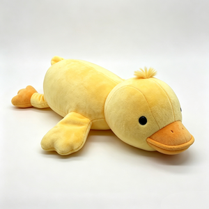 Unique <b>plush</b> duck <b>plush</b>, yellow duck stuffed animal, duck <b>plush</b> pillow, lying duck <b>plush</b> <b>toy</b>, big duck plushie - Product Image 1