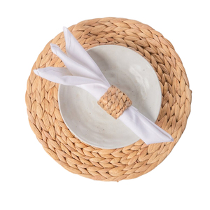 Juego de manteles individuales y servilleteros tejidos de ratán bohemios de 2 piezas 2023, superventas al por mayor, Decoración de mesa de Primavera de granja - Product Image 1