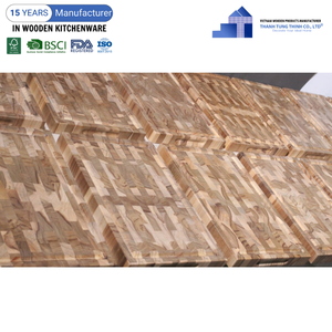 Tabla de cortar de madera de acacia personalizada de grano de extremo natural más vendida para utensilios de cocina al por mayor del fabricante de Vietnam - Product Image 6