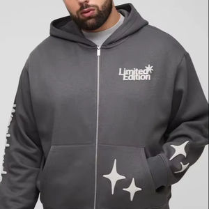 เสื้อฮู้ดดี้โอเวอร์ไซส์ผู้ชาย พิมพ์ลายปัก ปักลายสกรีน  คอลเลคชั่นฤดูหนาว 2025  ผ้าคอตตอนหนานุ่ม คุณภาพดี  รับทำโลโก้ตามสั่ง OEM - Product Image 1