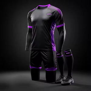 ชุดฟุตบอลไล่เฉดสี รับผลิตตามแบบ (OEM) ชุดฟุตบอล เสื้อฟุตบอล ชุดทีมฟุตบอลครบชุด คุณภาพสูง พิมพ์ลายแบบซับลิเมชั่น - Product Image 1
