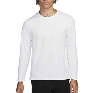 Camisa de Manga Larga con Diseño en Blanco para Hombre, 100% Algodón Poliéster, Patrón Sólido, Logotipo Personalizado Bordado por el Fabricante - Product Image 1