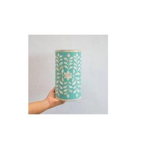 Vase à fleurs à incrustation d'os, pot de décoration de maison et Vase à fleurs à incrustation d'os blanc, vaisselle de table - Product Image 4