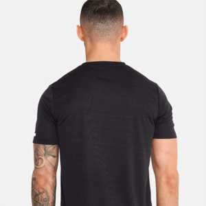 Camiseta de manga corta con cuello redondo para hombre ODM DTG/DTF, 100% de algodón satinado, talla grande 6XL, 220GSM - Product Image 3