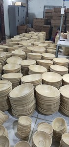 Bol à salade en bambou naturel biodégradable fait à la main/assiettes et bol en bambou/bol et cuillère en bambou de Eco2go Vietnam - Product Image 4