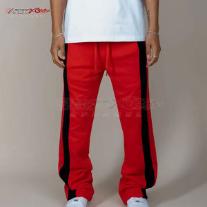 Pantalones de chándal de pierna acampanada para hombre con tela de algodón suave, pantalones de chándal acampanados de pierna ancha para hombre con bolsillos laterales, pantalón de hombre de la mejor calidad - Product Image 3