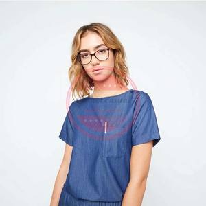 Uniformes de gommage pour infirmière médicale unisexe à manches courtes - Product Image 4